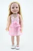 18inch 45cm American Girl Boneca Real olhando Handmade Silicone Reborn Bonecas com roupas chapéu Brinquedo para crianças