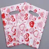 20*25 cm Colorful Gift Bag Jewelry bags gift bags Plastic bags, printed bags one color 100pcs random color
