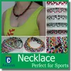 Baseball Softball Sports Titanium 3 Rope Braided Tornado GT Necklace 8000 colors,22"20"18''