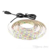 5V USB -kabel LED -julstempans Lamp SMD3528 5050 50CM 1M 2M 5M flexibel lätt TV -bakgrund belysning8674525