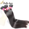 Brezilyalı saç 3 demetler Full Head Süper Kız Koleksiyonu İpeksi Düz Hint Saç Uzantıları Moda Malezya Kamboçya Perulu Bella Saç Fabrikası