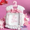 Gratis verzending! 40 stks schattige baby thema fotolijst gunsten gunsten girl baby birtherday gunst Place Card houder