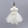 Newborn Christening Gown Party Wedding Dress with Bonnet and Cape Elegant Baptism Dresses for 1 year girl baby birthday 3PCS/Set