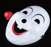 Halloween Hite Clown Red Nose masker Funny Fancy Dress Party Jester Jolly Mask PVC Maskerade Masker Carnaval Maskers witte feestelijke evenement rekwisieten