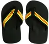 Softball amarelo flip flop chinelos sandálias womens beach sports slippers