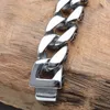 Vintage Men Pulseras Titanium Steel Punk Totem Cool Armband Armband Bangle Trendy Smycken Brace 22,5 cm