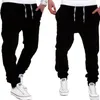 Mens joggers mannelijke broek mannen broeken casual vaste broek joggen joggen jogger zwart grijs kaki gym kleding