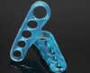 Hot 200pairs/lot Orthotic insole Toes Straightener Separator Hallux Valgus Foot Holder Blue
