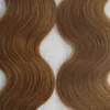 Extensions de cheveux de bande Remy cheveux humains peau trame 100g 40 pièces brésilienne vierge Remy peau trame bande adhésive Extensions de cheveux produits