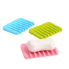 Söt silikon tvålbox kan släppa tvålhållare maträtt mode tvål korg badrum tillbehör hemleveranser wa4150
