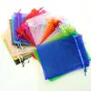 Organza DrawString Bags Candy Jewelry 패키지 가방 화장품 팩 가방 인쇄 로고 크리스마스 선물 파우치 믹스 컬러 도매