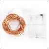 2M 3M 10M Koperdraad LED batterij String Fairy Light Christmas Decoration Warm White LLWA302