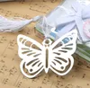 Butterfly Bookmarks Metal With Tassels Stationery Gifts Wedding Favors Stainless Steel 600PCS/LOT