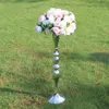 Ny ankomst 3 färg 73cm Höjd Metal Candle Holder Candle Stand Wedding Centerpiece Event Road Lead Flower Rack 10 st / parti
