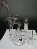 Pinke Recycler-Bong, Glasbongs, Nexusglass, Hitman, Glas, Hightimes, Bong, 14,4 mm Glasgelenk, Öl-Dab-Rig, Glas-Rig