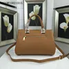 Designer shoulder bags Luxury Women Casual leather Totes 33cm width 3 layers pockets with long strap