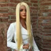 613 Honey Blonde Color Wig Remy Brasileiro Renda Reta Frente Human Human Wigs Frontal para mulheres negras