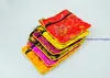 50pcs 4 12quot Square Chinese Silk Jewelry Pouch Display Packaging Pouch Zipper Wedding Party Favor Gift Bag7843054