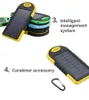 5000mah太陽光発電銀行防水耐衝撃防塵携帯用太陽電池パワーバンク外部バッテリー