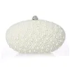 Nieuwe Collectie 2016 Ivory Red Black Pearls Bruids Handtassen voor Vrouwen Goedkope Hoge Kwaliteit Hobos Diamanten Bruiloft Clutch Bags EN603