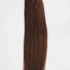 # 4 mörkbrun rak hårslinga mikro ring hår 1g / sträng 50s / pack 50g humana mikro pärlor länkar remy hårförlängningar 4b 4c