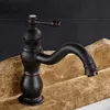 Style européen comptoir salle de bains lavabo robinet bassin mitigeur un trou huile frotté bronze eau chaude et froide livraison gratuite 9201