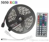 Zestaw LED Paski RGB 5050 12V Elastyczne światła liny LED Wodoodporna IP65 44keys kontroler 12V 5A Zasilanie 5848464