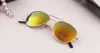 Fashion kids mirror lense sunglasses Children girl boy frog mirror reflective candy color frame sun glasses summer beach outdoor Sunblock