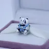 Nowy 925 Sterling Biżuteria Silver Floating Locket Charm Fit dla Pandora Bransoletka DIY Niedźwiedź Biżuteria Urok Dla Kobiet Biżuteria Fine Jewelry