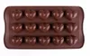 100 pezzi 15 fori a forma di cuore stampo per cioccolato decorazione torta in silicone fai da te9542218