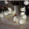 Rose Flower Fairy String Lights 20LED Matrimonio Garden Party Decorazione natalizia