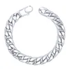 100% Acier Inoxydable Bracelet Hommes Rétro Bijoux T et CO Gourmette Chaîne Cubaine 6/8/12 mm Largeur 8" Pouces