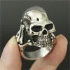 heavy stainless steel skull rings