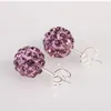 Boucles d'oreilles classiques en diamant shambhala pour femmes, DFMTE21, Micro boule Disco, bijoux, 24 paires par lot