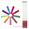 Nowa 4m Gimnastyka Kolorowa wstążka Siłownia Rytmiczna Sztuka Balet Taniec Wstążka Streamer Twirling Rod Stick Multi Colors Darmowa Wysyłka