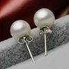 925 sterling Silver Pearl Stud أقراط للنساء المجوهرات Aretes Brincos Charm Romantic Romant