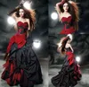 robes de bal gothiques rouges noires