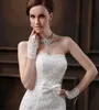 New Arrival Cheap In Stock Lace Appliques Beads Fingerless Wrist Length With Ribbon Bridal Gloves Wedding Accessories HT1137886439