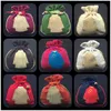 Kleine katoenen linnen doek etnische trekkoord zak handgemaakte sieraden geschenk tassen 10 * 14 Chinese stijl borduurwerk kleding eco verpakking pouch tas