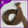 Extensions de cheveux pré-collées 1gstrand 50gpcs couleur noire 1 pointe plate karetin droite 100 extension de cheveux humains 8953082