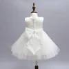 White First Communion Dresses for Girls 2016 Brand Tulle Lace Spädbarn Toddler Pagant Flower Girl Dress för bröllop och födelsedag