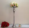 10ピースの高級結婚式のシルバーフラワースタンド、75cm（H）の宴会の花の花瓶、結婚式の道路リード結婚式の小道具、パーティーのテーブルの中心的なもの