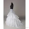 Trompette sirène mariée Crinoline jupon jupe 3 cerceaux jupons pour accessoires de mariage blanc Stretchabe réel Sample4036400