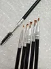 Märke Makeup Tools 12 # Brush Ögonbryn Borstar Svart Dubbel Headed Eye Brow Brolde