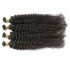 Cabelo encaracolado kinky Mongol 200g Humano Fusão Cabelo Prego U ponta 100% Remy Extensões de Cabelo Humano 200 s ponta da vara de queratina