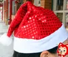 Party Hats Christmas Cekiny Sheen Santa Hat Kids Dzieci Mężczyźni Kobiety Uroczysty Kostiumy Cap Dress Up Rekwizyty Wydarzenie Akcesoria