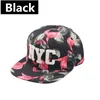 2016 Erkekler ve kadın Spor Şapka Hip Hop Kapaklar kızın Güneş Şapkaları Açık Snapbacks Baskı Çiçekler 3 Adet / grup Drop Shipping