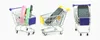 Mini carrito de mano de supermercado de moda novedosa, Mini carrito de compras, decoración de escritorio, almacenamiento, soporte para teléfono, juguete para bebé