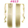 Coda di cavallo sintetica Clip nelle estensioni dei capelli Coda di cavallo 24 pollici 120 g pezzi di capelli lisci sintetici più 13 colori Opzionale