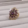 Moda anillo masónico para las mujeres de cristal de flores de colores 2016 cz diamond carter amor anillo de dedo conjunto de boda anillos joyería de las mujeres